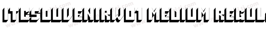 ITCSouvenirW01 Medium Regular字体转换